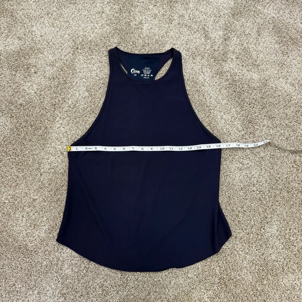 ZYIA Navy Double Racer Tank - Picture 8 of 12